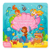 TROTSCH - Libro da colorare con adesivi sirena - Edizione tedesca