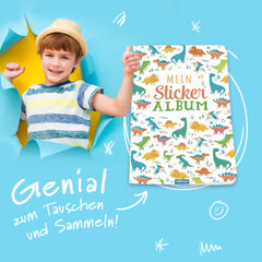 Trötsch Verlag - Books - Mein Stickeralbum Dino - Dinosaur Theme - 3 Years - Educational Play