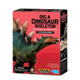 4M - KidzLabs Scava il Scheletro di Dinosauro Stegosaurus - Set di Giocattoli