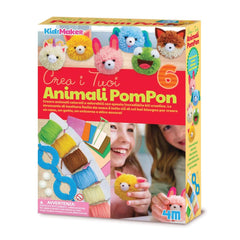 4M - KidzMaker - Crea il tuo Pom Pom - Arts & Crafts - 5+ - 4M04760