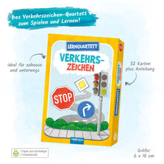 Trötsch Verlag - Card Games - Lernquartett Verkehrszeichen - Road Safety - 3+ Years