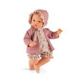 ASI Dolls - Koke 36cm Pink Floral Ensemble - Premium Spanish Soft-Body Baby Doll - Age +3 - Dolls, Playsets & Toy Figures