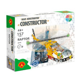 Alexander Maly Constructor Raptor Helicopter set box, featuring 157-piece metal and plastic construction for ages 8 and up.