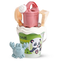 Androni - Recyclace Save the Forest Pastel Sand Set - 6 Pcs Sustainable Beach Kit with Watering Can - Age +10M - Beach & Sand Toys