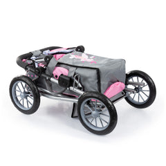 BAYER DESIGN - Dolls Pram City Star Pink Gray - Dolls Playsets Toy Figures