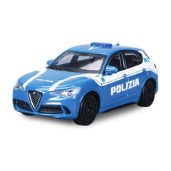 BBurago - Alfa Romeo Polizia 1:24 Veicoli da Gioco in Metallo Die Cast