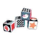 Baby Clementoni - Black & White Soft Activity Blocks Baby Activity Toys