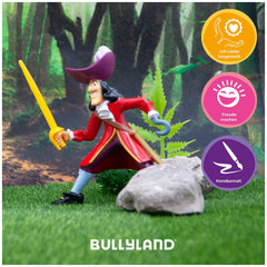 Bullyland - Disney - Figura Giocattolo di Capitan Hook 10 cm - Avventure di Peter Pan - Action & Toy Figures