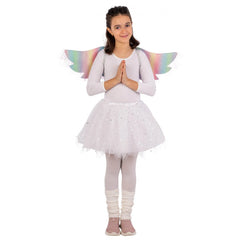 Carnival Toys - Angel Costume Set For Girls With Skirt And Glittered Wings For Imaginative Play - Pretend Professions And Role Playing
