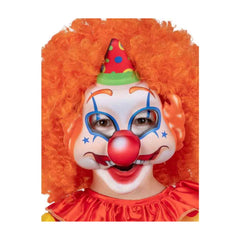 Carnival Toys - Colorful Clown Fabric Mask For Fun Dress Up And Imaginative Play - Pretend Professions And Role Playing