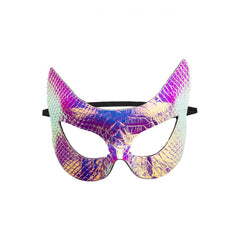 Maschera di Gatto Metallica Rosa per Carnevale - Per Divertenti Travestimenti e Gioco Immaginativo - Professioni Fittizie e Gioco di Ruolo