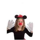 Carnival Toys - Set di Costumi di Minnie Mouse con Cerchietto, Guanti e Naso per Divertenti Giochi di Ruolo - Professioni e Gioco di Ruolo Immaginario