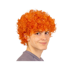 Carnival Toys - Giochi di ruolo - Parrucca riccia rossa - Adulto - Made in Italy