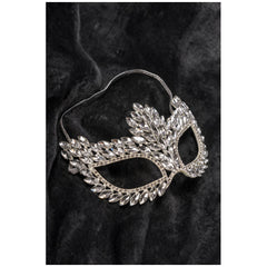 Carnival Toys - Silver Mask with Gems - Pretend Professions & Role Playing