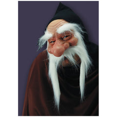 Carnival Toys - Maschera in PVC morbido senza mento con baffi e cappuccio per divertenti giochi di ruolo - Professioni finte e giochi di ruolo