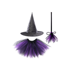 Carnival Toys - Witch Costume Set with Broom - Pretend Professions & Role Playing