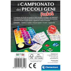 Clementoni - Il Campionato dei piccoli Geni Pocket - Giochi da Tavolo