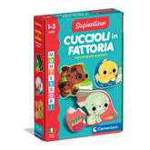Clementoni - Sapientino-Montessori-Cuccioli-in-Fattoria-Giochi Educativi