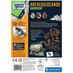 Clementoni - Scienza-Gioco-LAB-ArcheoGiocando-Stegosauro - Giocattoli-Set di Gioco