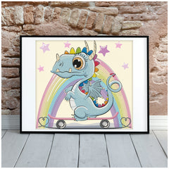 DIAMOND DOTZ - DOTZIES Dragon Skate Diamond Painting - Arti e Mestieri