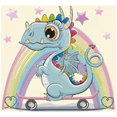 DIAMOND DOTZ - DOTZIES Dragon Skate Diamond Painting - Arti e Mestieri