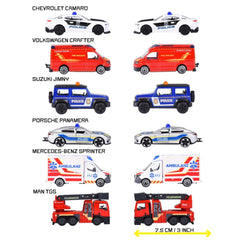 DICKIE - Veicoli e Macchinine - Set di soccorso Majorette 3 pezzi - Metallo - 3+ Anni