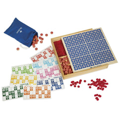 Dal Negro - Set di Giochi da Tavolo Tombola in Legno con 48 Carte