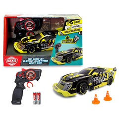 Dickie Toys - RC Audi S1 E-Tron Quattro Drift Car - 1:16 Scale 4WD Racing Vehicle - Age +6 - Play Vehicles