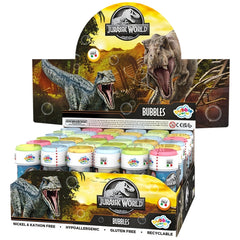 Dulcop - Bolle di Sapone Jurassic World 60 Ml - Attrezzatura per Gioco all'Aperto