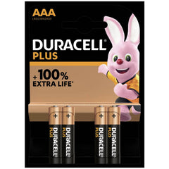 Duracell Plus-Aaa K4 Batteria Alcalina-Manganese 1.5 V 4 Pezzi