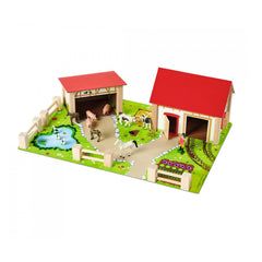 Eichhorn - Wooden Farm with Accessories - 20 Pcs - Toy Playsets - Toy Playsets