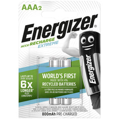 Batteria Energizer Extreme Hr03 AAA (Ricaricabile) NiMH 800 mAh 1.2 V 2 Pezzi