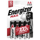 Energizer Max Aa Battery Alkali-Manganese 1.5 V 4 Pc(S)