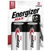 Batteria Energizer Max Lr20 D Alcalina-Manganese 1.5 V 2 Pezzi