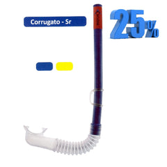 Escubia - Snorkel da immersione in PVC corrugato senza allergie