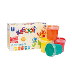Feuchtmann - Set di 6 Maxi Tempere Finger Paint da 150 Gr - Arte e Fai da Te