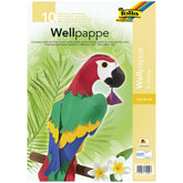 Folia - Hobby Set Wellpappe Cartone Ondulato 25X35 Cm 10 Fogli Multicolore - Arti e Mestieri