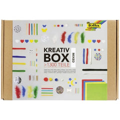 Folia - Kreativ Box Mixed Multi Activity 1300 Pezzi Tutto l'Anno Multi Colore - Arti e Mestieri