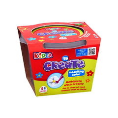 GLOBO - Giochi creativi - Pasta modellabile Kidea - Morbida Bianca - 3+ Anni