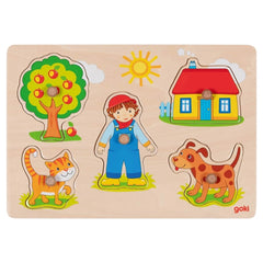 GOKI - Puzzle estraibile Cat Dog - Puzzle
