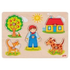 GOKI - Puzzle estraibile Cat Dog - Puzzle