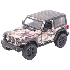 Gollness - Modello in Metallo Jeep Wrangler Camouflage 2018 1-34 - 12,5 Cm - Veicoli da Gioco