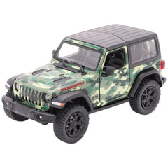 Gollness - Modello in Metallo Jeep Wrangler Camouflage 2018 1-34 - 12,5 Cm - Veicoli da Gioco