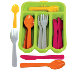 Gowi - Cutlery Basket Venice 17 Pieces - Pretend Professions & Role Playing