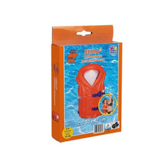 Happy People - Bema Inflatable Life Jacket From 2-6 Years 15-30Kg Orange/Blue 30X42Cm