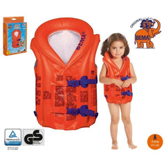 Happy People - Bema Inflatable Life Jacket From 2-6 Years 15-30Kg Orange/Blue 30X42Cm