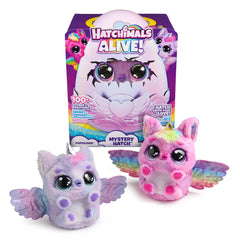 Hatchimals Alive Mystery Hatch Pufficorn Peluche Interattivo con Luci e Suoni