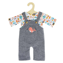 Heless - Dungarees With T-Shirt Whale Bobby Size 35-45 Cm - Dolls Playsets And Toy Figures
