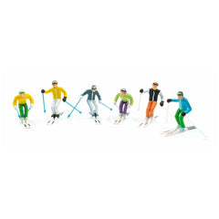 Jagerndorfer - 6 figures standing with head skis and ski poles - Model Making