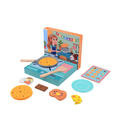 Johntoy - Set di Pancake in Legno in Scatola - Professioni e Gioco di Ruolo